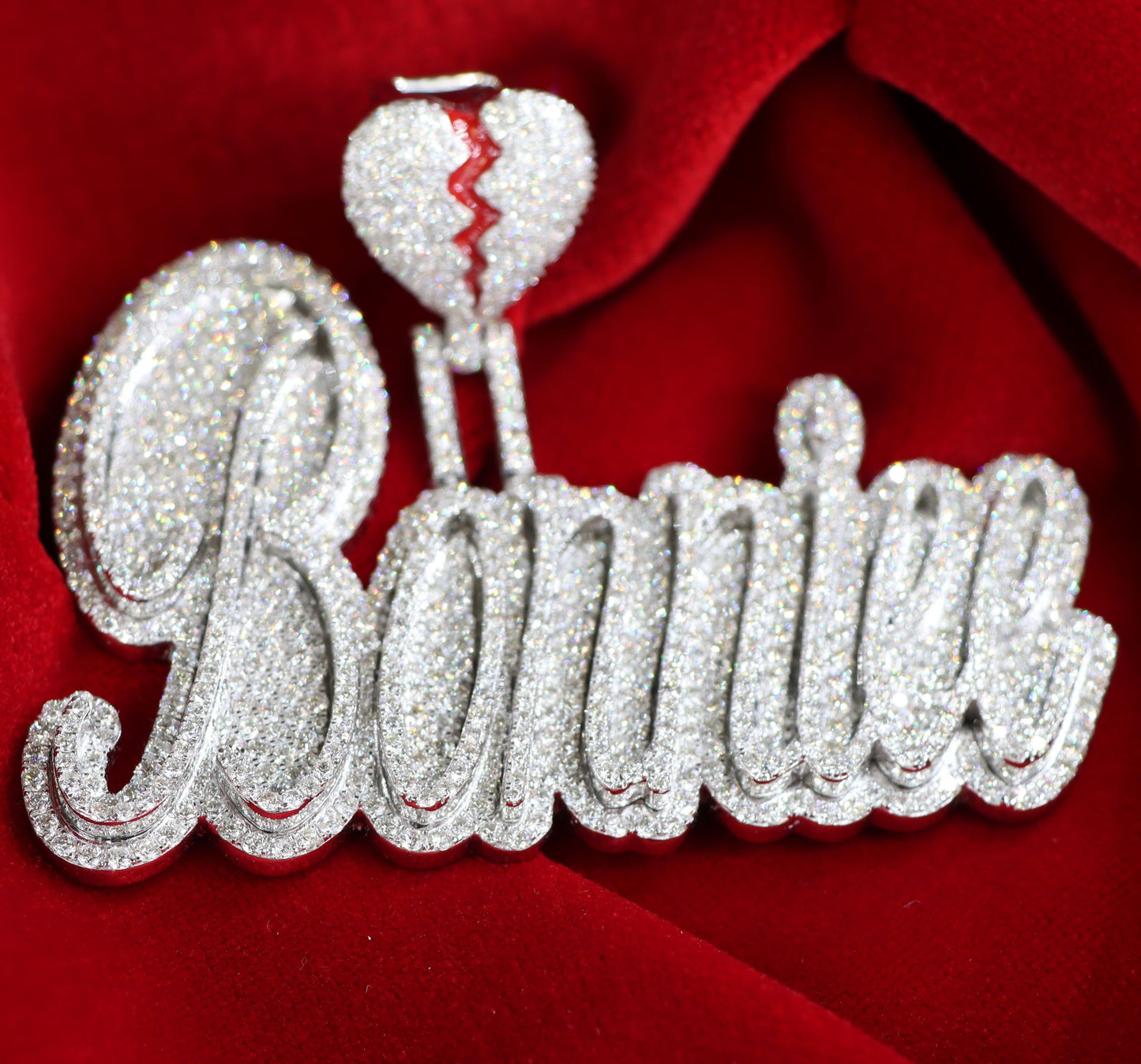 Deposit Broken Heart Name Pendant